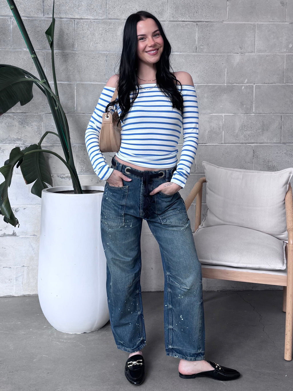 ONLY Luca Boatneck Long Sleeve Top