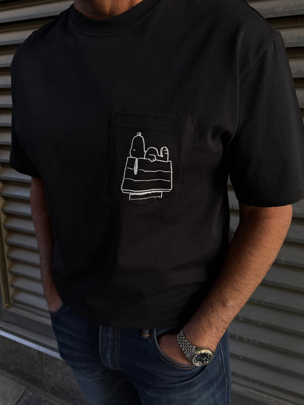 ONLY + SONS Peanuts Graphic Pocket Tee