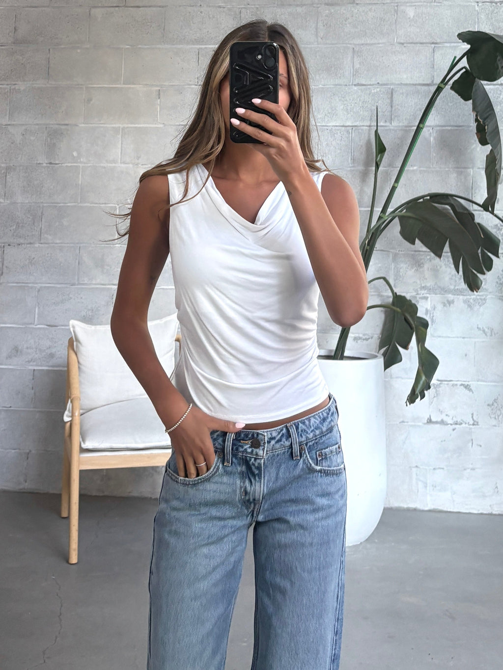 GENTLE FAWN Cassidy Cowl Neck Sleeveless Top