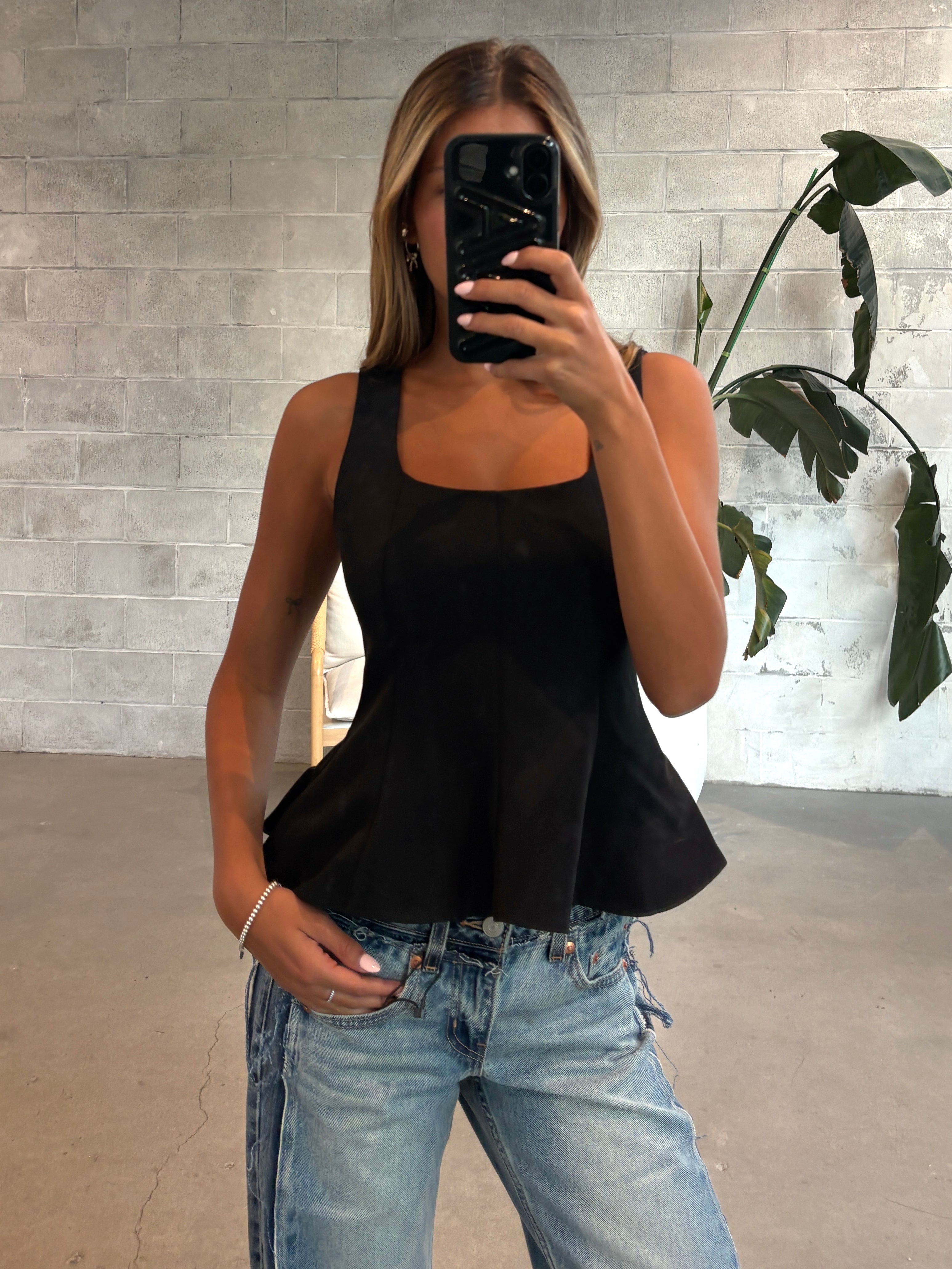 ONLY Orleen Sleeveless Peplum Top