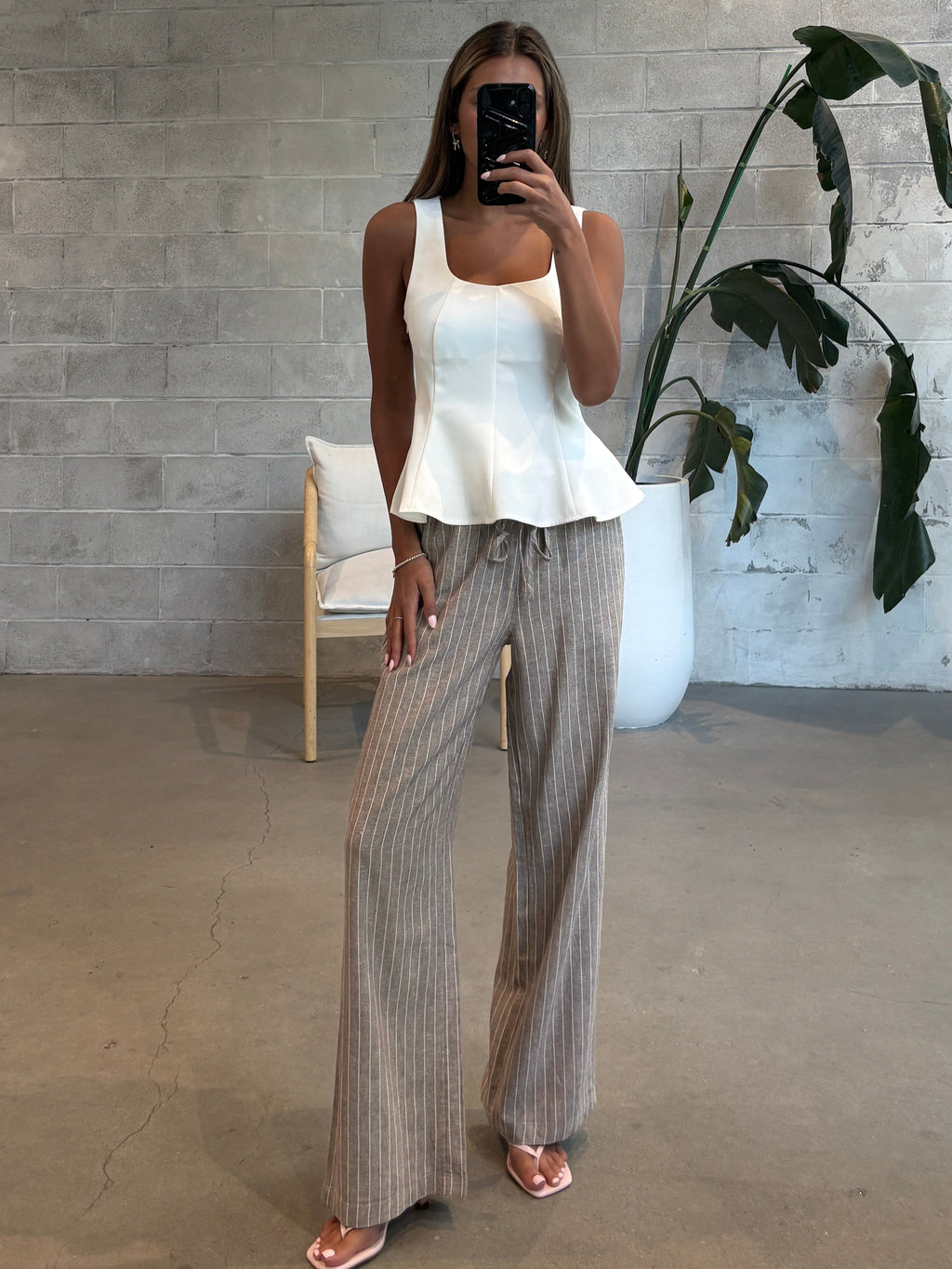 ONLY Orleen Sleeveless Peplum Top