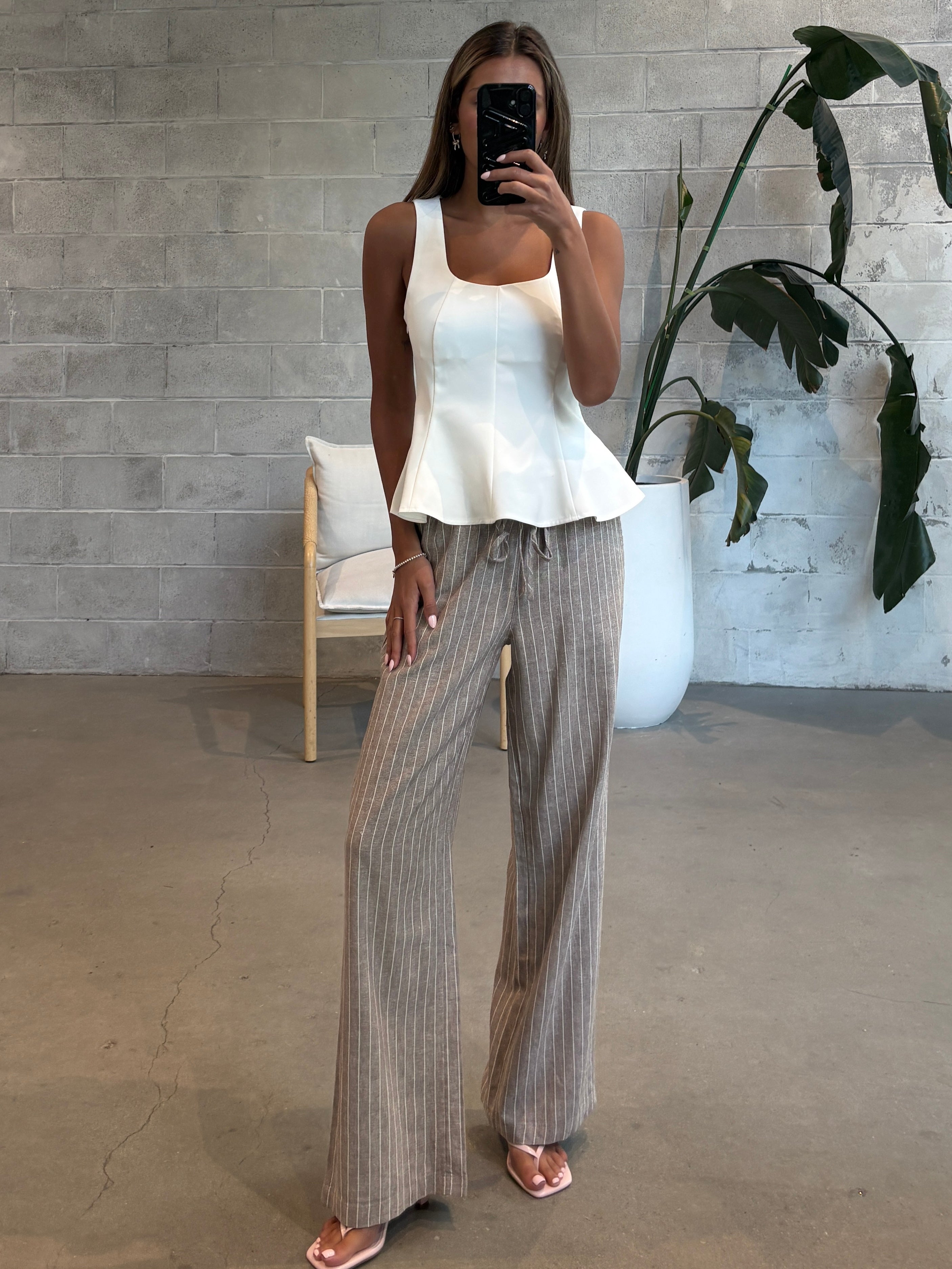 ONLY Orleen Sleeveless Peplum Top
