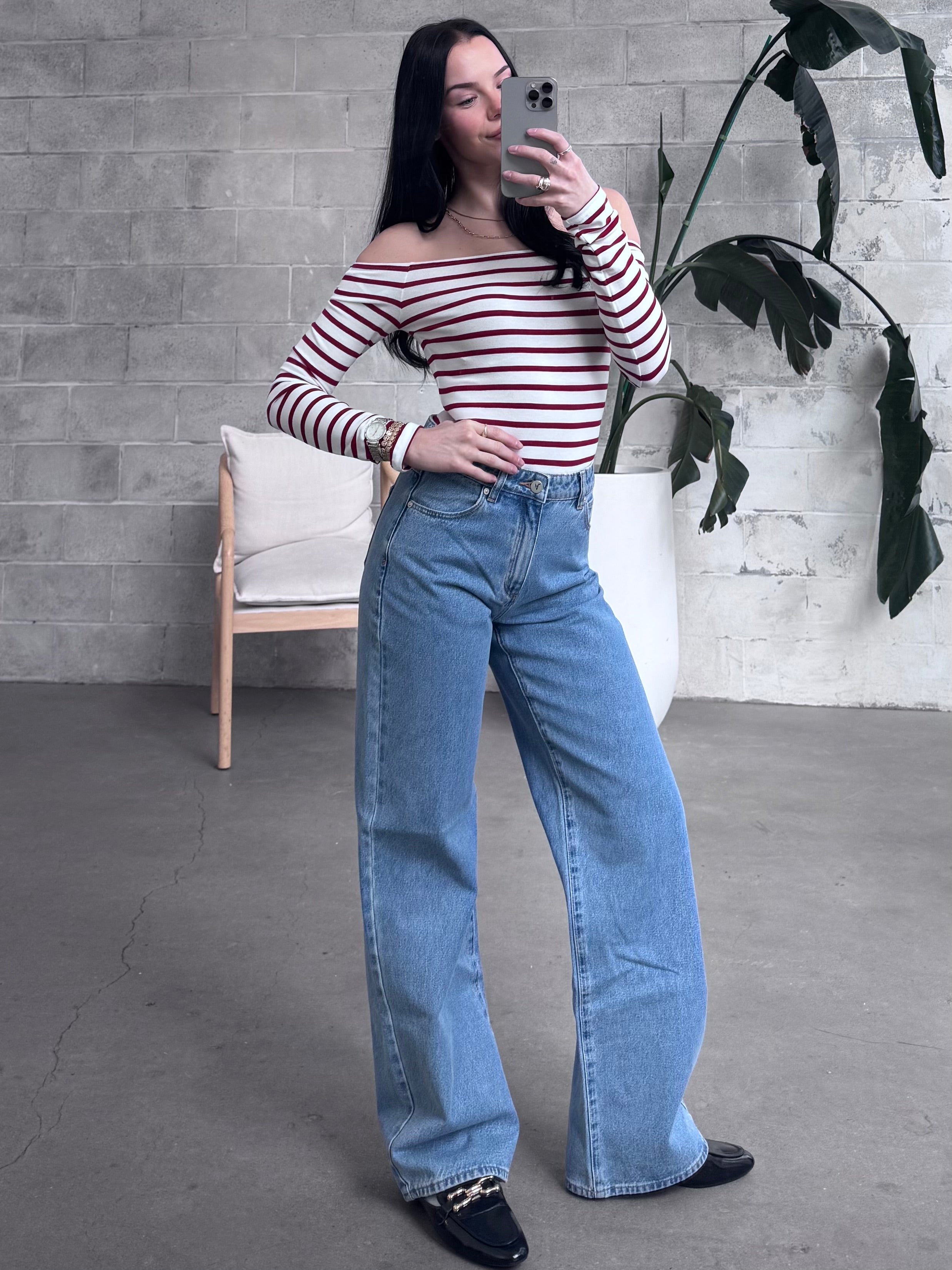ONLY Luca Boatneck Long Sleeve Top
