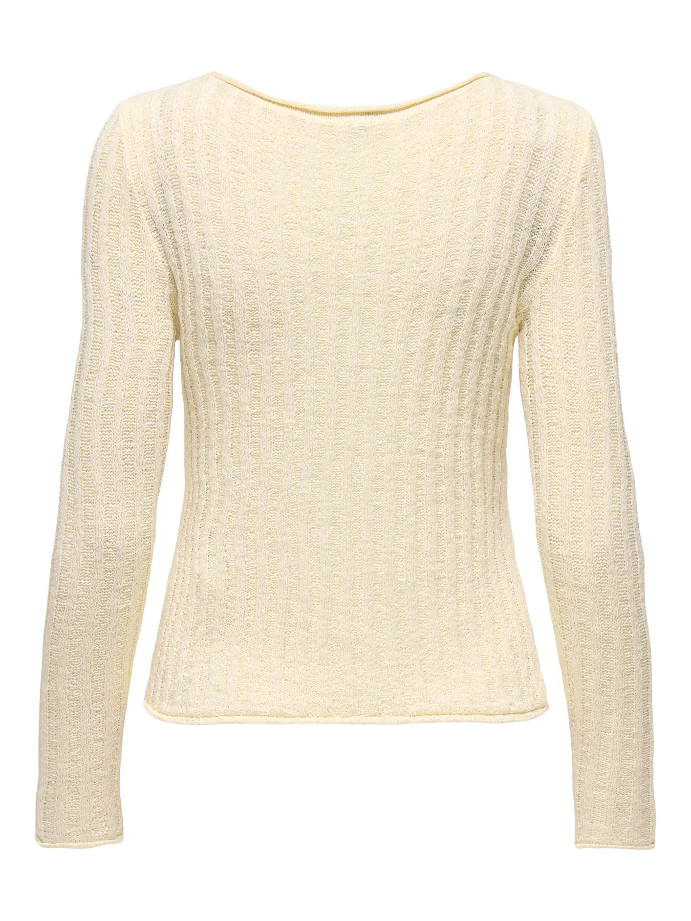 ONLY Pamela Rib Knit Rolled Hem Sweater